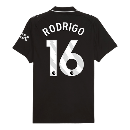 RODRIGO #16 Manchester City Away Authentic Soccer Jersey 2025/26