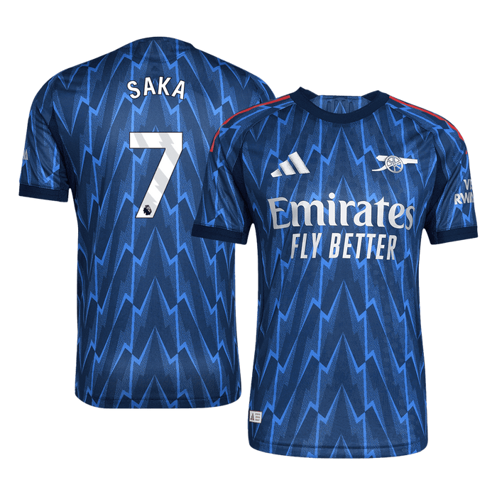 SAKA #7 arsenal Away Authentic Soccer Jersey 2025/26