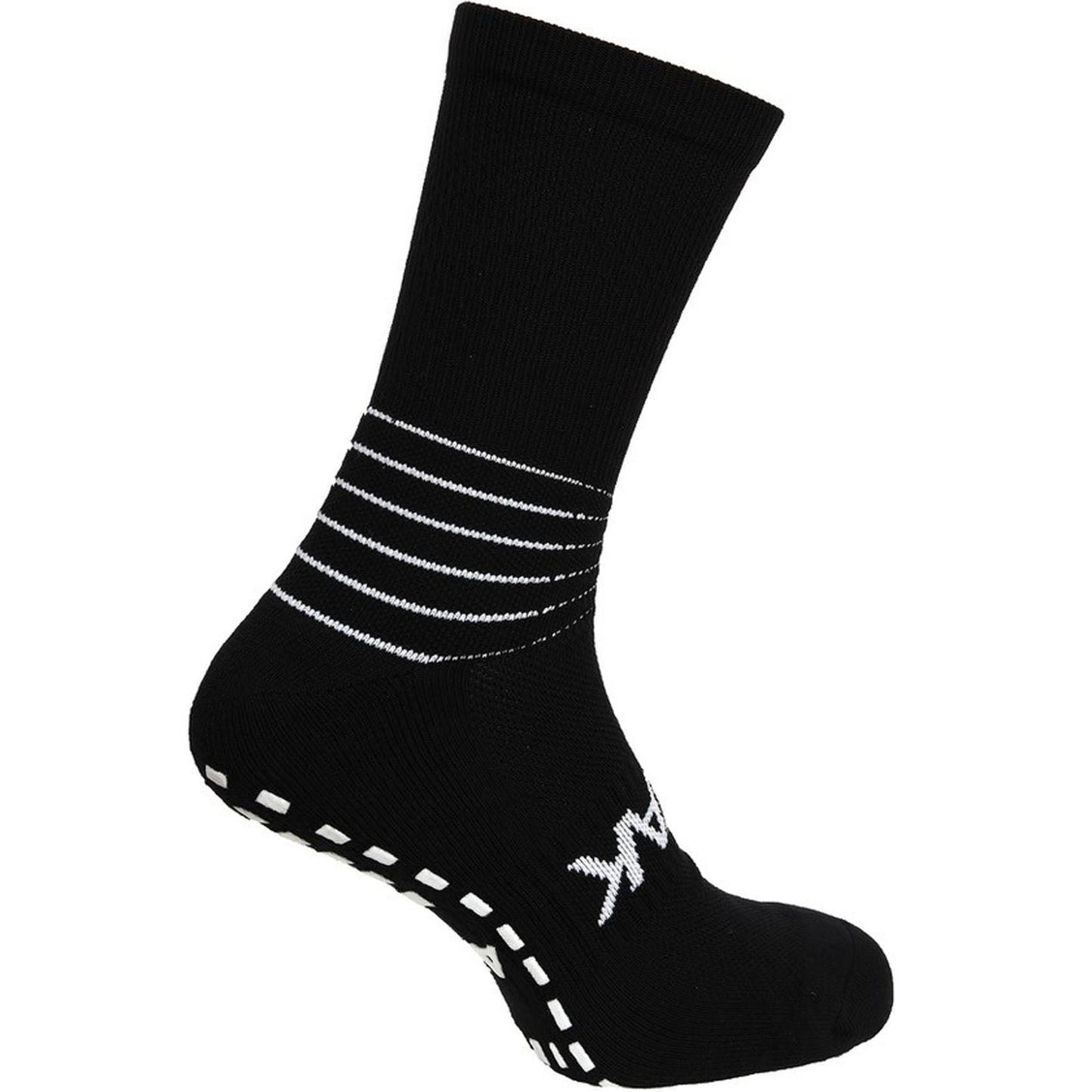 Atak Mens C-Grip Mid Leg Compression Football Socks - Black