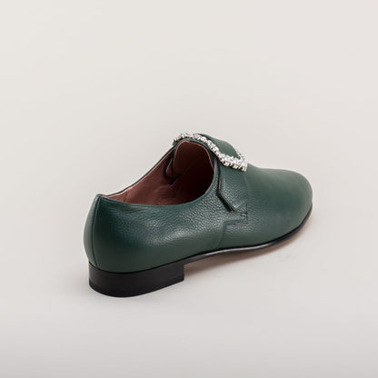 Schuyler 18th Century Shoes (Green)
