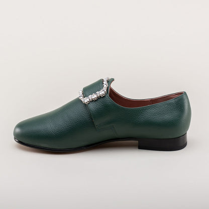Schuyler 18th Century Shoes (Green)