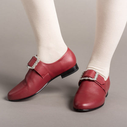 Schuyler 18th Century Shoes (Oxblood)