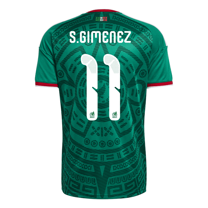 S.GIMENEZ #11 Mexico Home Soccer Jersey World Cup 2026