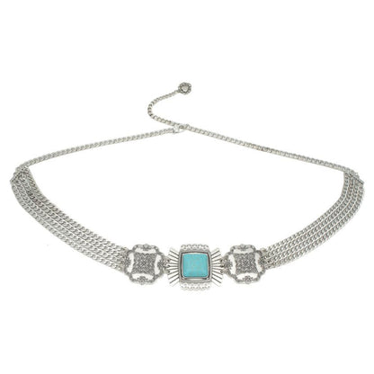 Silver Chain Festival Belt – Southwestern Western Waist Belt