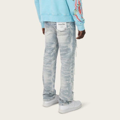Smoke Rise Racing Jean straight denim in Romero Blue, showing classic fit and stylish denim fabric for men.