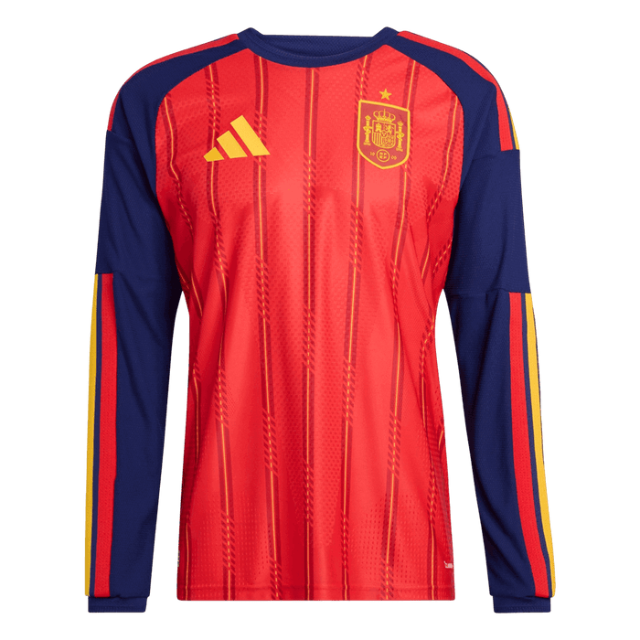 Spain Home Long Sleeve Player Version Jersey World Cup 2026