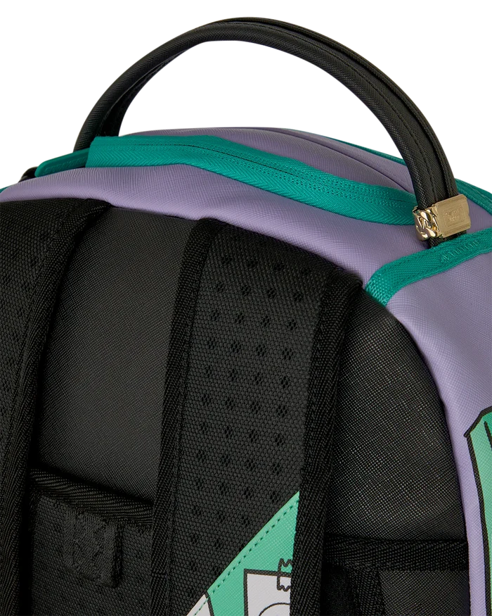 Sprayground Rugrats Susie Dress To Impress backpack with colorful cartoon character design and adjustable straps.