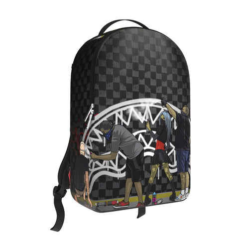 Sprayground Subway Vandals backpack featuring bold graffiti artwork and adjustable straps, designed for stylish everyday use.