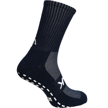 Atak Mens Shox Grip Non-Slip Football Socks Navy
