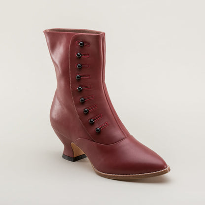Tavistock Victorian Button Boots (Oxblood)