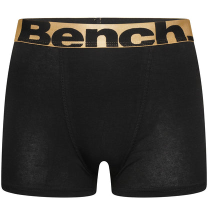 Bench Mens Tizzard 3 Pack Logo Waistband Boxer Shorts
