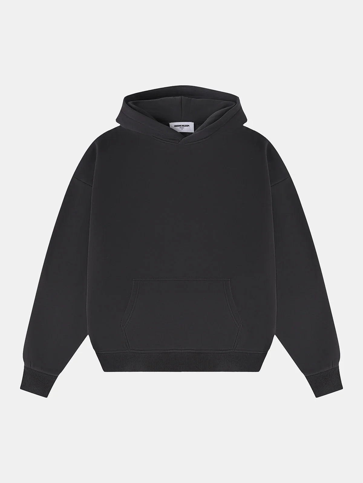360 GSM CROPPED FIT 'DARK GRAY' HOODIE