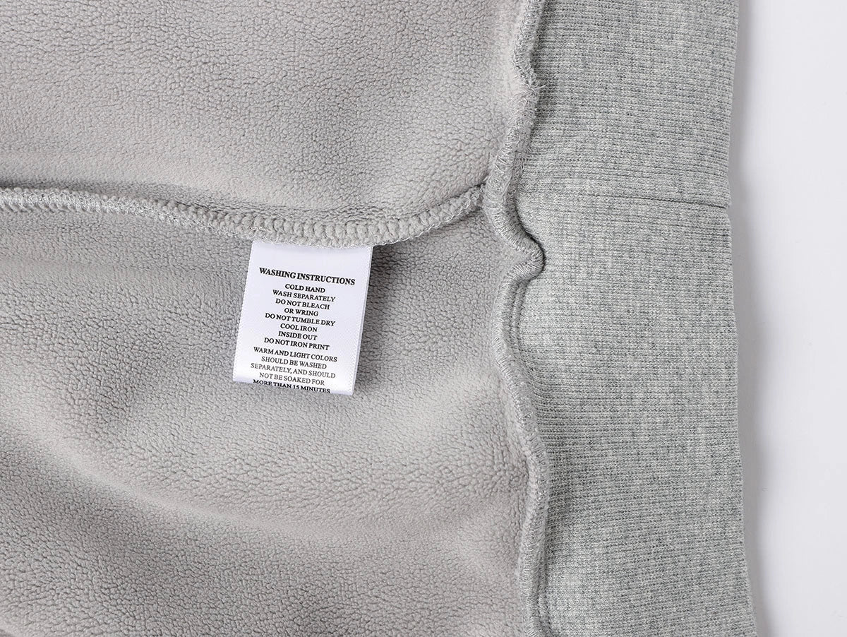 500 GSM BOXY CROPPED 'FLOWER GRAY' HOODIE