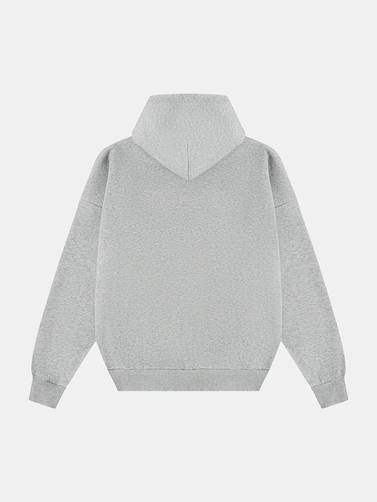 500 GSM BOXY CROPPED 'FLOWER GRAY' HOODIE