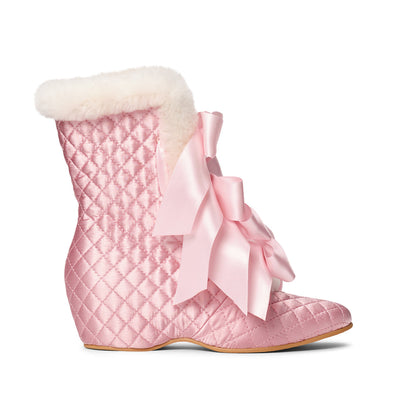 PRE-ORDER Victoria Carriage Boots (Pink/Ivory)