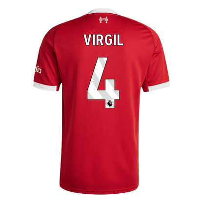 VIRGIL #4 Liverpool Home Soccer Jersey 2025/26