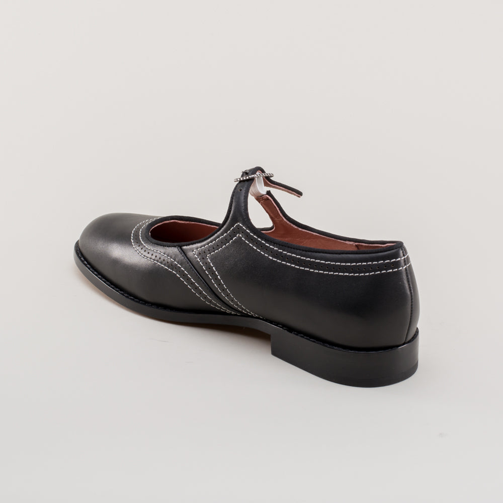 Wednesday Vintage Mary Jane Shoes (Black)