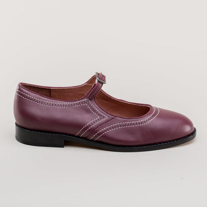 Wednesday Vintage Mary Jane Shoes (Merlot)