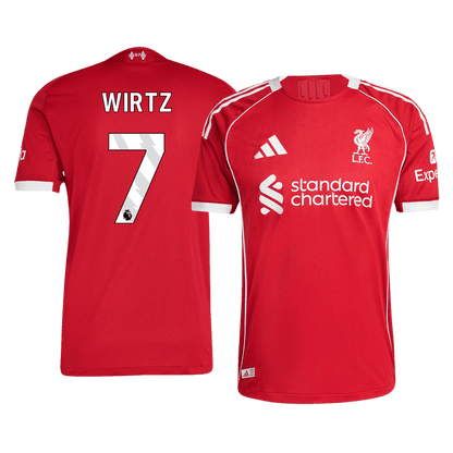 WIRTZ #7 Liverpool Home Authentic Soccer Jersey 2025/26
