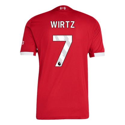 WIRTZ #7 Liverpool Home Authentic Soccer Jersey 2025/26